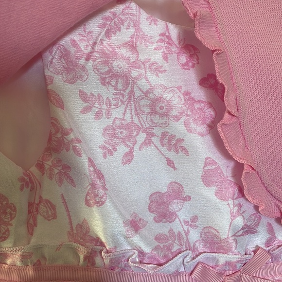 Brand New spring pink and white dress and sweater set. Size 3T. - Picture 3 of 6